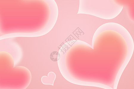 心形可爱粉色可爱创意爱心背景设计图片