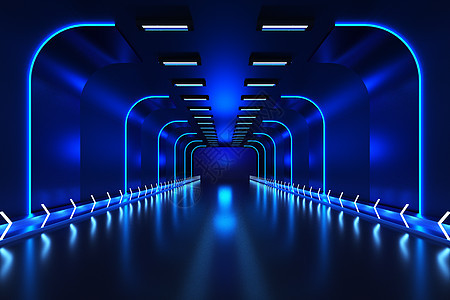 光影隧道背景图片
