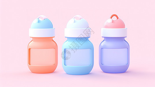婴儿奶瓶卡通可爱图片