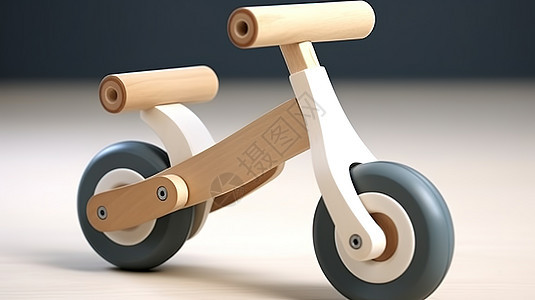 儿童平衡车3D木制图标图片