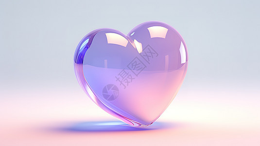 水晶唯美爱心七夕情人节3D图标图片