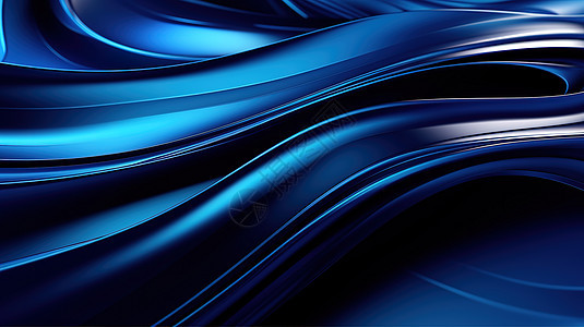 蓝色线条流畅科技背景图片