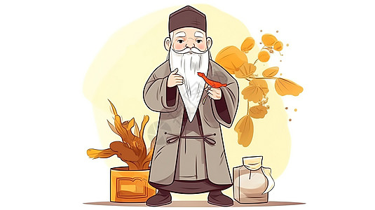 中医卡通人物图片_中医卡通人物素材_中医卡通人物高清图片_摄图网图片下载