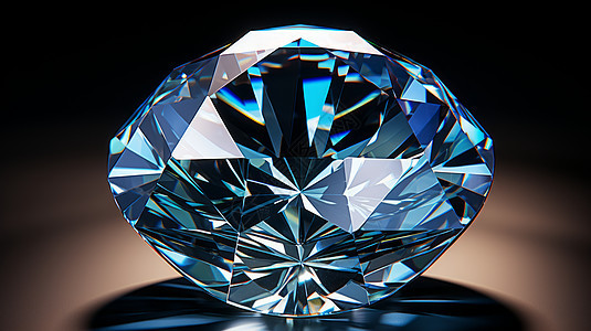 华丽透明的水晶钻石图片