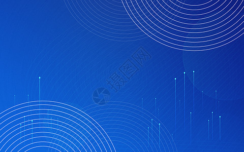 商业科技感蓝色科技感线条设计图片