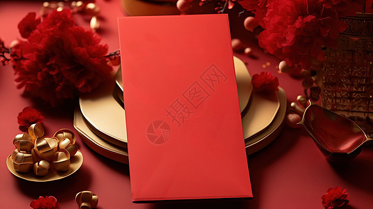 春节装饰新年红包背景图片