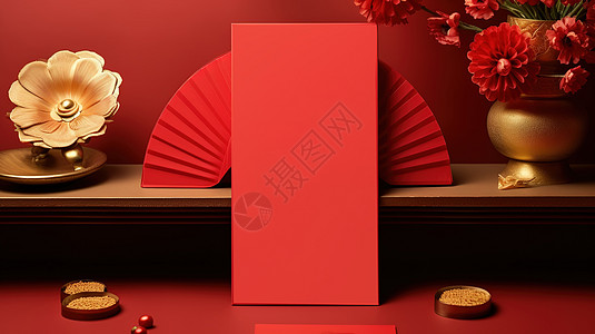 春节新年红包装饰背景图片