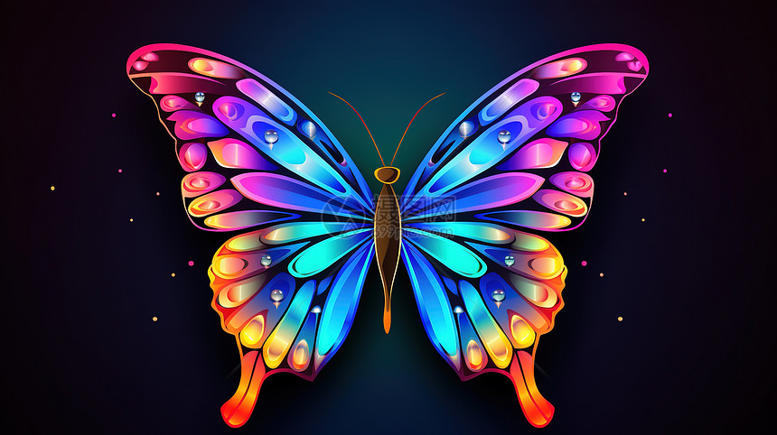 美丽彩色的蝴蝶图片