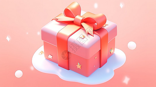 3D图标可爱的礼物盒图片