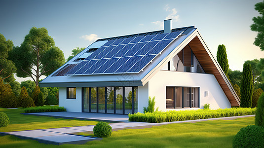 太阳能屋顶发电新能源图片