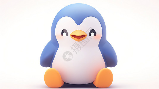 可爱的3D小企鹅图片
