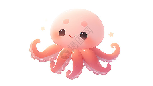 可爱的3D小章鱼图标图片