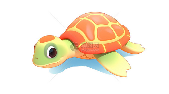 小海龟3D图标图片