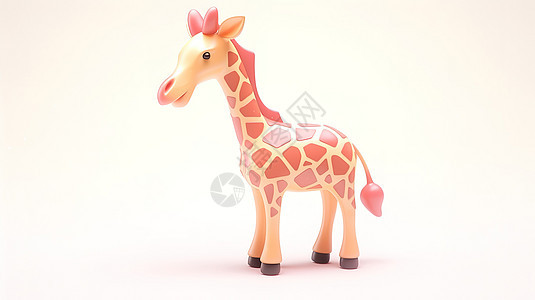 3D可爱长颈鹿图片
