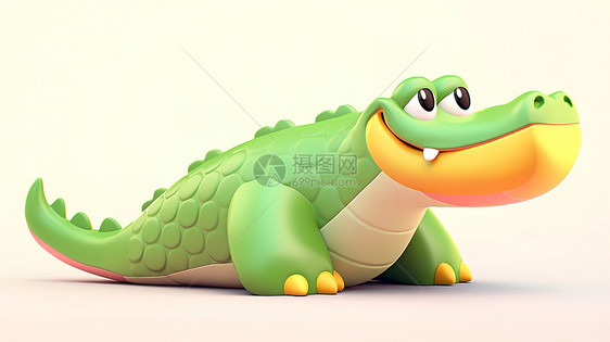 3D鳄鱼3D图标图片