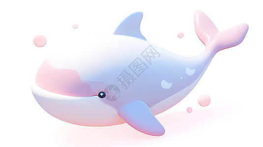 可爱3D鲸鱼图片