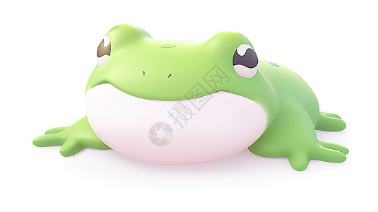 3D可爱青蛙图标图片