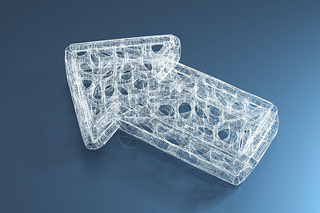 立体网状商务网状箭头设计图片