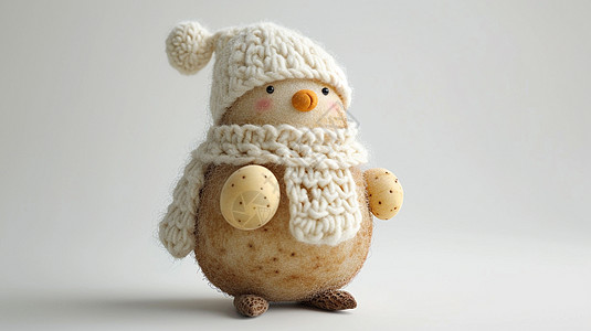 羊毛毡可爱的立体卡通小土豆形象图片