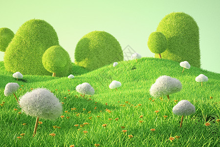 春天草地背景背景图片