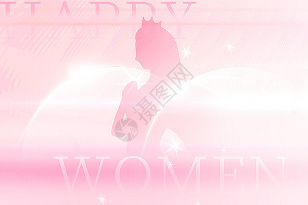 粉色女神节背景背景图片