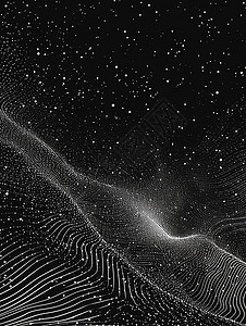 黑色抽粒子线条抽象酷酷的抽象卡通背景背景图片