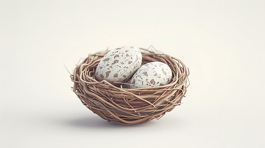 鸟巢里的蛋图片
