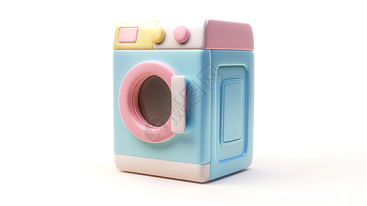 洗衣机3D图标高清图片