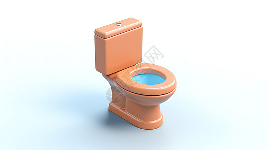 脏厕所马桶3D插画