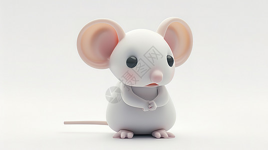 一只立体小老鼠3D图标图片
