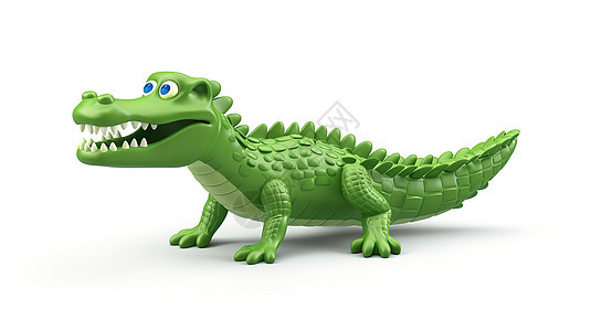 鳄鱼3D立体图标图片