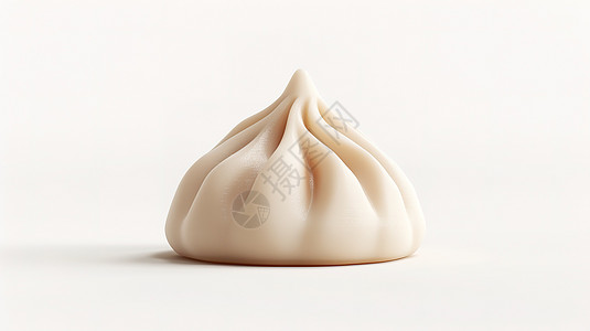 包子早餐包子立体3D图标插画