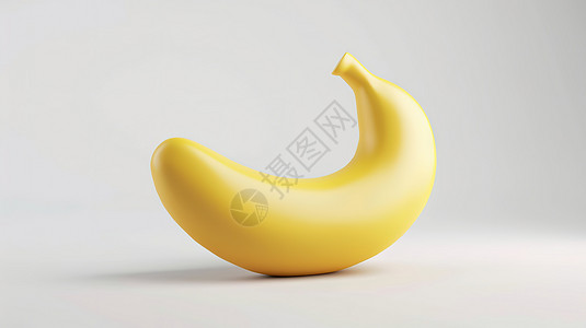 香蕉水果3D图标图片