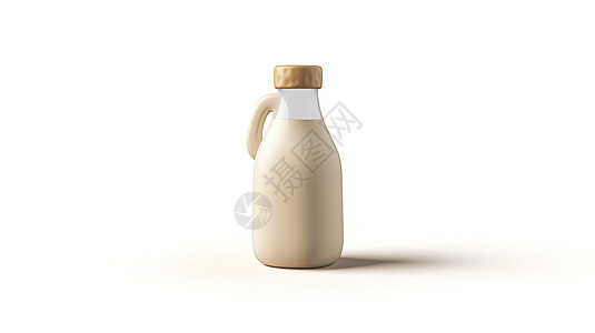 3D图标牛奶瓶子图片
