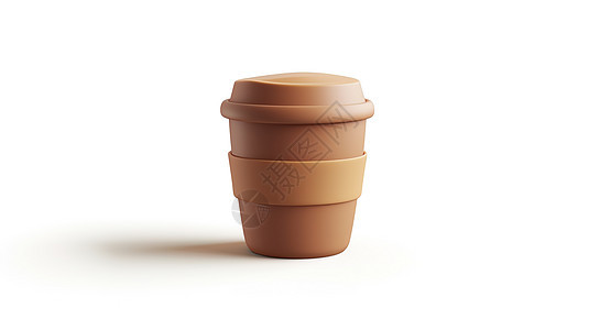 咖啡3D图标背景图片