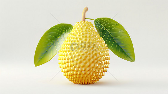 榴莲水果3D图标图片