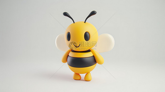 可爱小蜜蜂3D图标图片