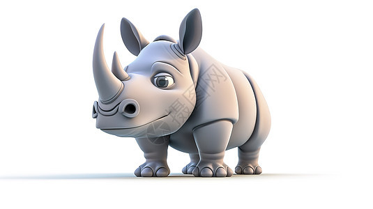 犀牛立体3D图标图片