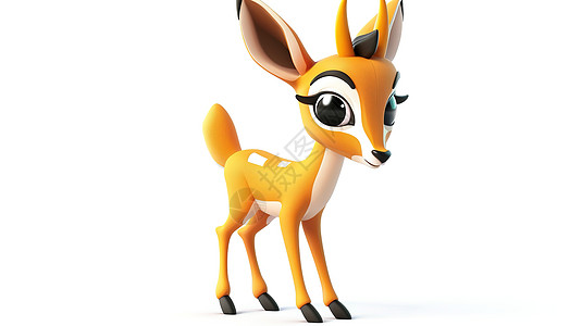 立体羚羊3D图标图片