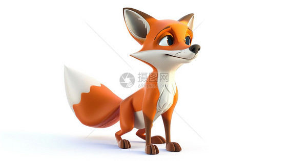 立体狐狸3D图标图片