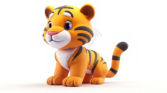 可爱小老虎立体3D图标图片