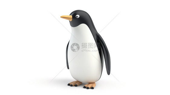 企鹅3D图标图片