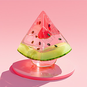 西瓜美味的果冻图片