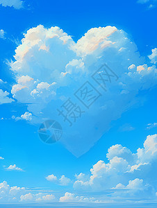 唯美漂亮的蓝天白云风景图片