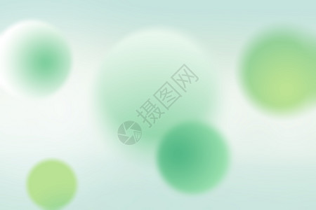 绿色清新球体渐变背景设计图片