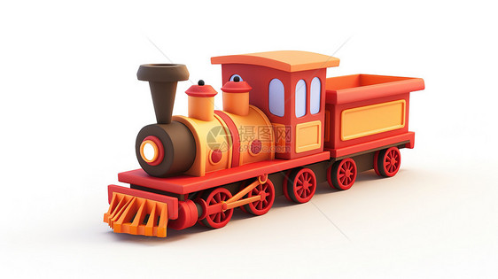 火车3D图标图片