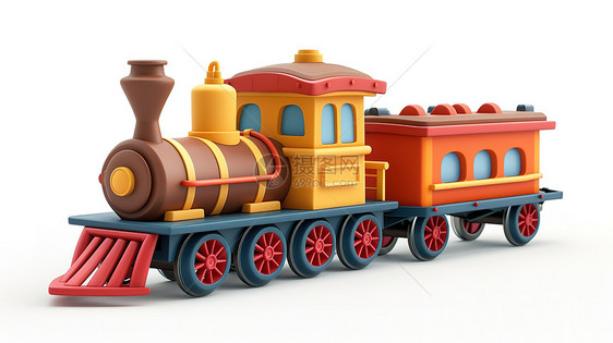 火车3D立体图标图片