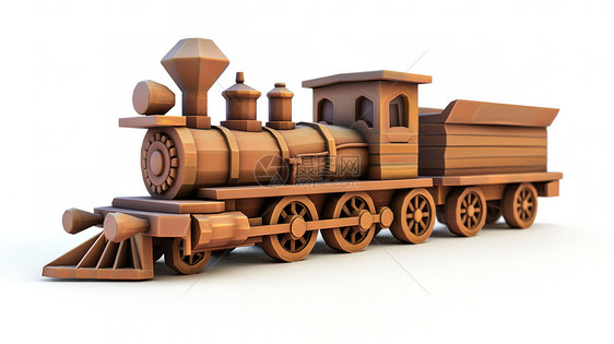 立体火车3D图标图片