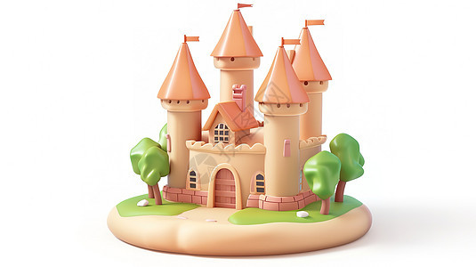 城堡3D图标图片