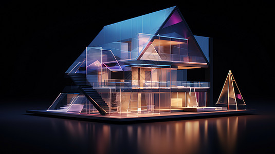 建筑外观全息3D图片